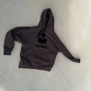 isabel marant MILEY LOGO HOODED SWEATSHIRT